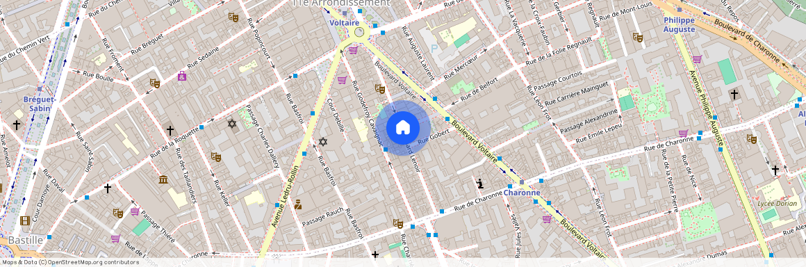 Rue Richard Lenoir, entre Rue de Charonne et Rue Gobert 75011 Paris (11e arrondissement)