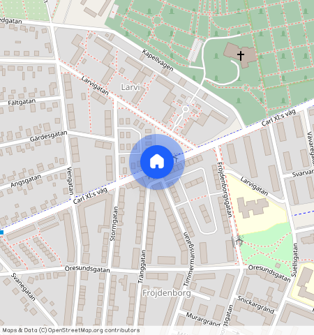 Carl XI:s väg, Landskrona