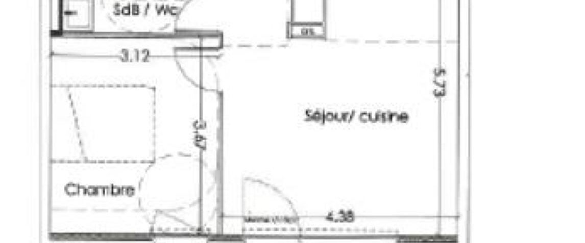 location Appartement T2 DE 41.8m² À VILLENAVE D'ORNON - Photo 1