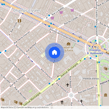 Rue de Marignan, Francja, Paris