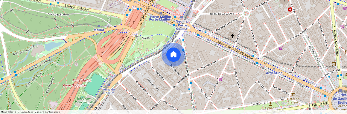 Avenue de Malakoff et rue du Commandant Marchand 75016 Paris (16e arrondissement)