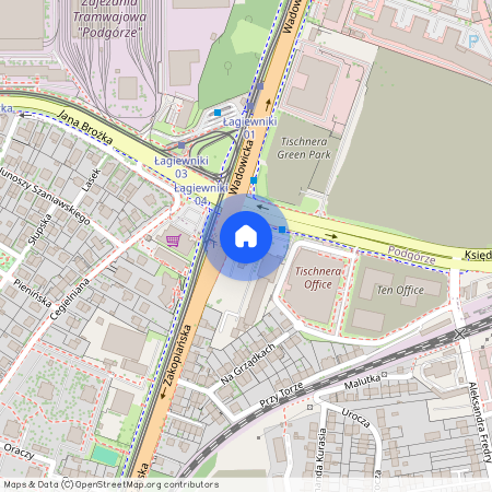 ul. Na Grządkach, Łagiewniki, Łagiewniki-Borek Fałęcki, Kraków, małopolskie