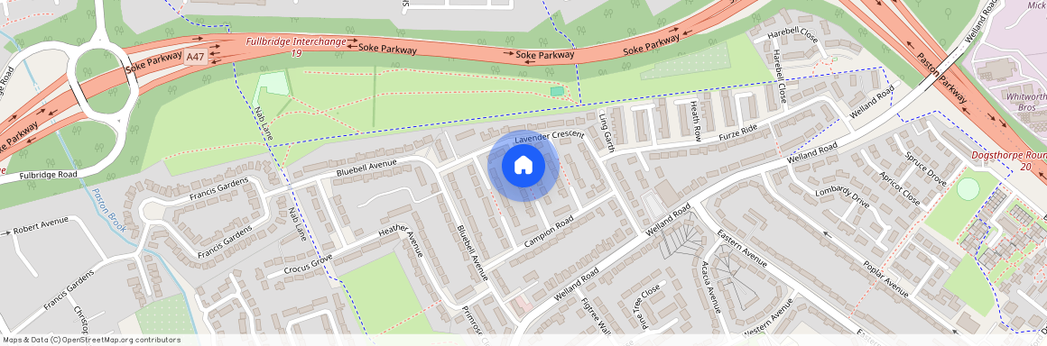 Lavender Crescent, Peterborough, Cambridgeshire, PE1