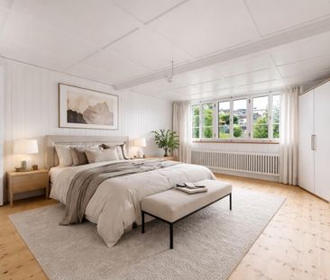 Exklusive 5.5-Zimmer-Wohnung mit Garten und historischem Charme - Foto 2