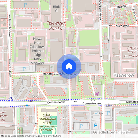 ul. Mariana Zdziechowskiego, Ksawerów, Mokotów, Warszawa, mazowieckie