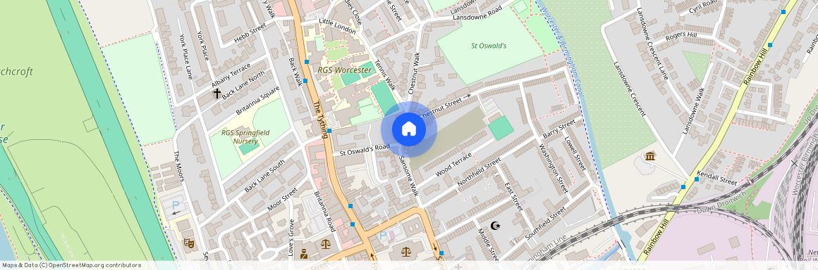 Chestnut Walk, Worcester, Worcestershire, WR1