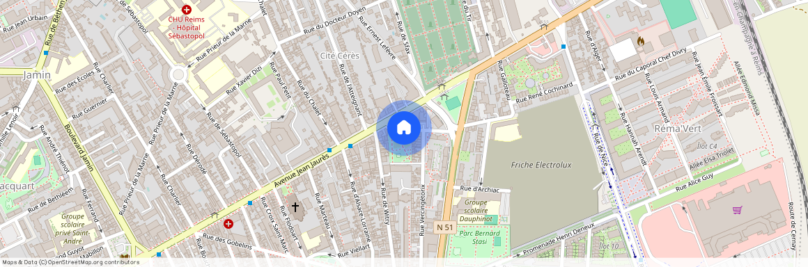 2 RUE DES COURTES MARTIN, 51100, Reims