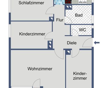 Familienfreundliche Erdgeschosswohnung mit Loggia! - Foto 2