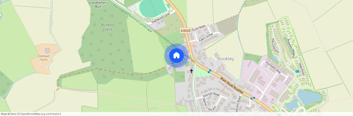 Bunkers Lane Rookley, Ventnor, : Isle Of Wight