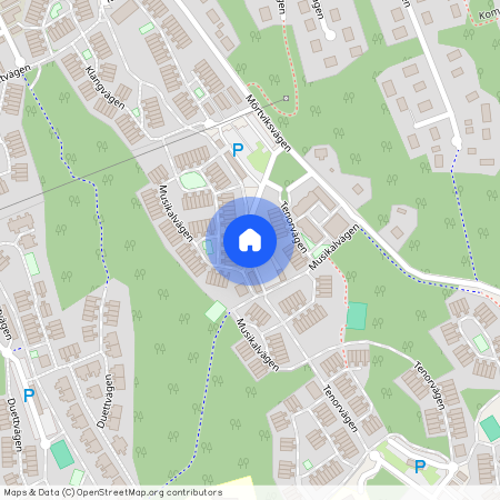 Musikalvägen, Skogås, Trångsund, Farsta