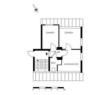 Klein aber mein: individuelle 2-Zimmer-Dachgeschosswohnung - Foto 3