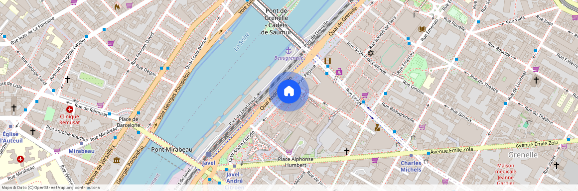 Appartement à louer quai André Citroën, Paris 15ème