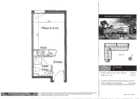 Location Appartement 1 pièce 18m² MARSEILLE 9ème - Photo 2