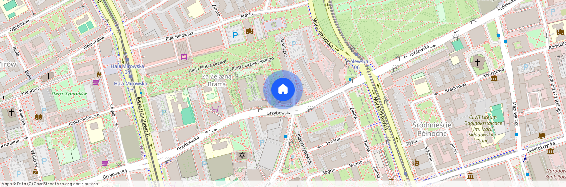 ul. Grzybowska, Śródmieście Północne, Śródmieście, Warszawa, mazowieckie