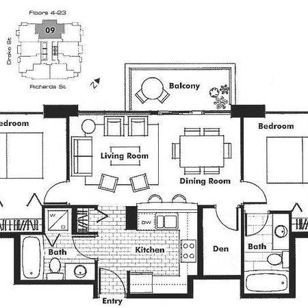 downtown furnished 2 bedrooms condo - Photo 1