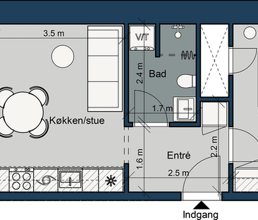 Østre Havnepark 15, 6. th. - Foto 1