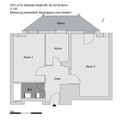 2-Zimmer-Wohnung in Bonn Hardtberg - Photo 3