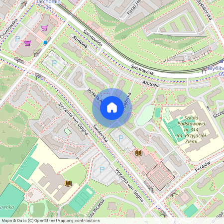 ul. Józsefa Antalla, Tarchomin, Białołęka, Warszawa, mazowieckie