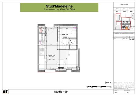 Location Appartement 1 pièce 18m² ORLEANS 45000 - Photo 5