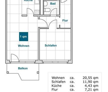 Günstige 2-Zimmer-Wohnung mit Balkon - Photo 2
