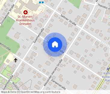 Klotzsche, ruhig & grün: Balkon + EBK - Foto 1