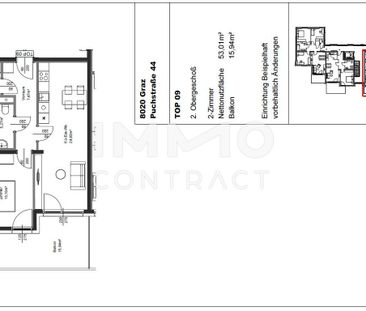 Geförderte, neuwertige 2 Zimmer Wohnung mit großem BALKON in Innenh... - Photo 1