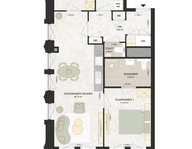 Appartement te huur: Kennedylaan 356 2035 TR Haarlem - Photo 1