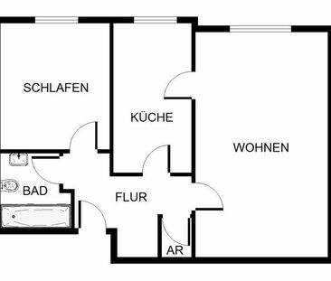 Etwas besonderes: frisch sanierte 2-Zimmer-Wohnung - Foto 1