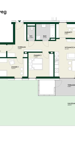 ERSTBEZUG - 4-Zimmer-Gartenwohnung in Steiermarks kulinarischer Genussregion - Photo 2