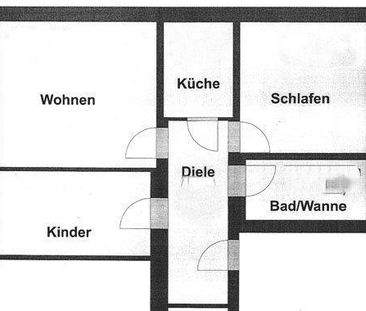 Gruna: 2,5-Zimmer-Wohnung mit Tageslichtbad und Laminatboden - Photo 2