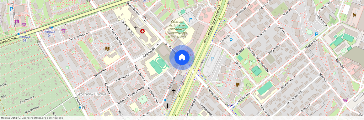 ul. Grenadierów, Grochów, Praga-Południe, Warszawa, mazowieckie