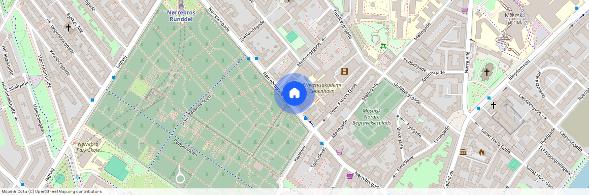 København N, Nørrebrogade 72A, 1. sal