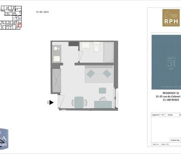 Location Appartement 1 pièce 18m² REIMS 51100 - Photo 5