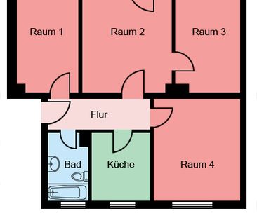 Demnächst frei! 4-Zimmer-Wohnung in Castrop-Rauxel Merklinde - Photo 1