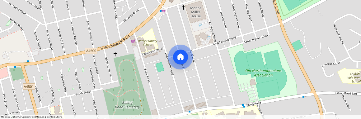 Wycliffe Road, Abington, Northampton, NN1