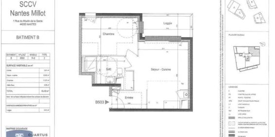 Appartement à louer 2 pièces 40.49m² - Photo 3