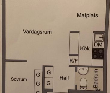 Ljus och välplanerad mini 2:a på Kungsholmen med panoramautsikt! - Foto 3