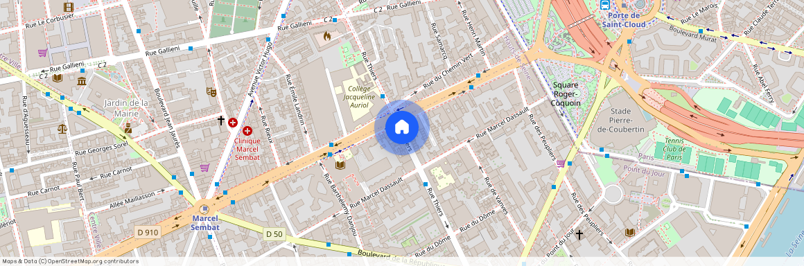 Rue Thiers, Francja, Boulogne-Billancourt