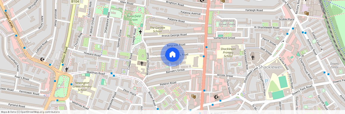 Princess May Road, Newington Green, London, N16