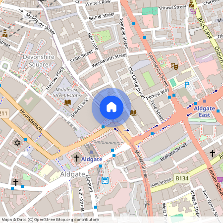 Whitechapel High Street, Aldgate, London, E1