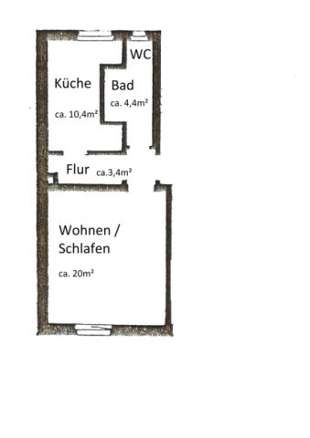 Charmante, großzügige 1-Zimmer-Wohnung für Singles - Foto 4