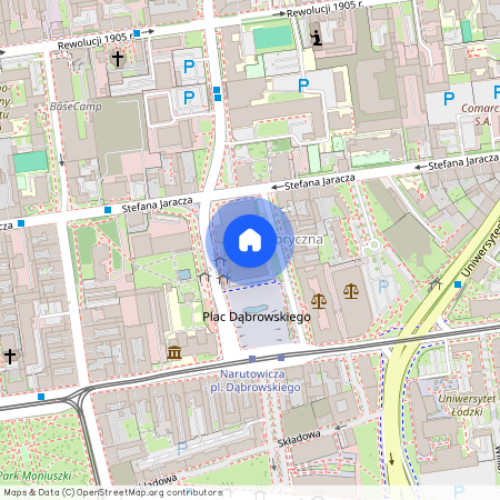 Plac Dąbrowskiego 1 A, Centrum, Śródmieście, Łódź, łódzkie