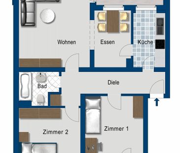 3- Zimmer-Wohnung in Leichlingen - Photo 5