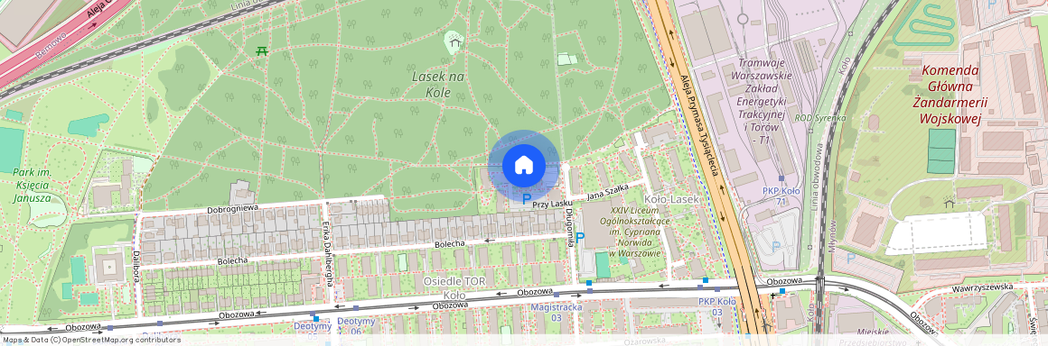 Warszawa Wola Koło, Przy Lasku