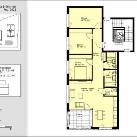 4.5 Zimmer, 102 m², 1. Stock - Photo 4