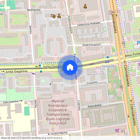 ul. Łużycka, Sielce, Mokotów, Warszawa, mazowieckie