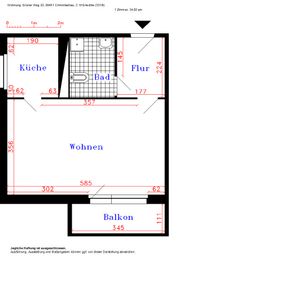 1-Raum-Wohnung mit Balkon und Aufzug - Photo 3