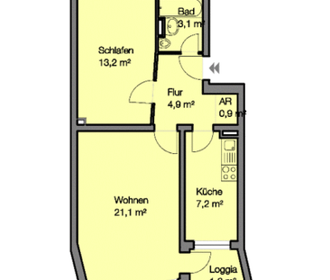 2-Zimmer Wohnung im Hochparterre - Befristeter Mietvertrag bis 31.0... - Photo 3