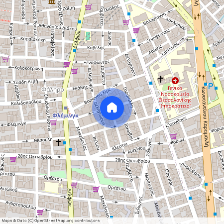 Γαμβέτα 51, 546 42, Θεσσαλονίκη (546 42), Φάληρο - Ιπποκράτειο (Θεσσαλονίκη - Δήμος)