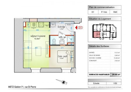Appartement 1 pièce à Metz-Sablon - Photo 4